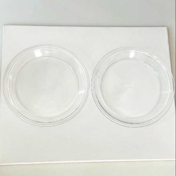 Pyrex Other - Set of 2 Vintage Pyrex Clear Glass  Pie Dish 9in Made in USA‎ 209